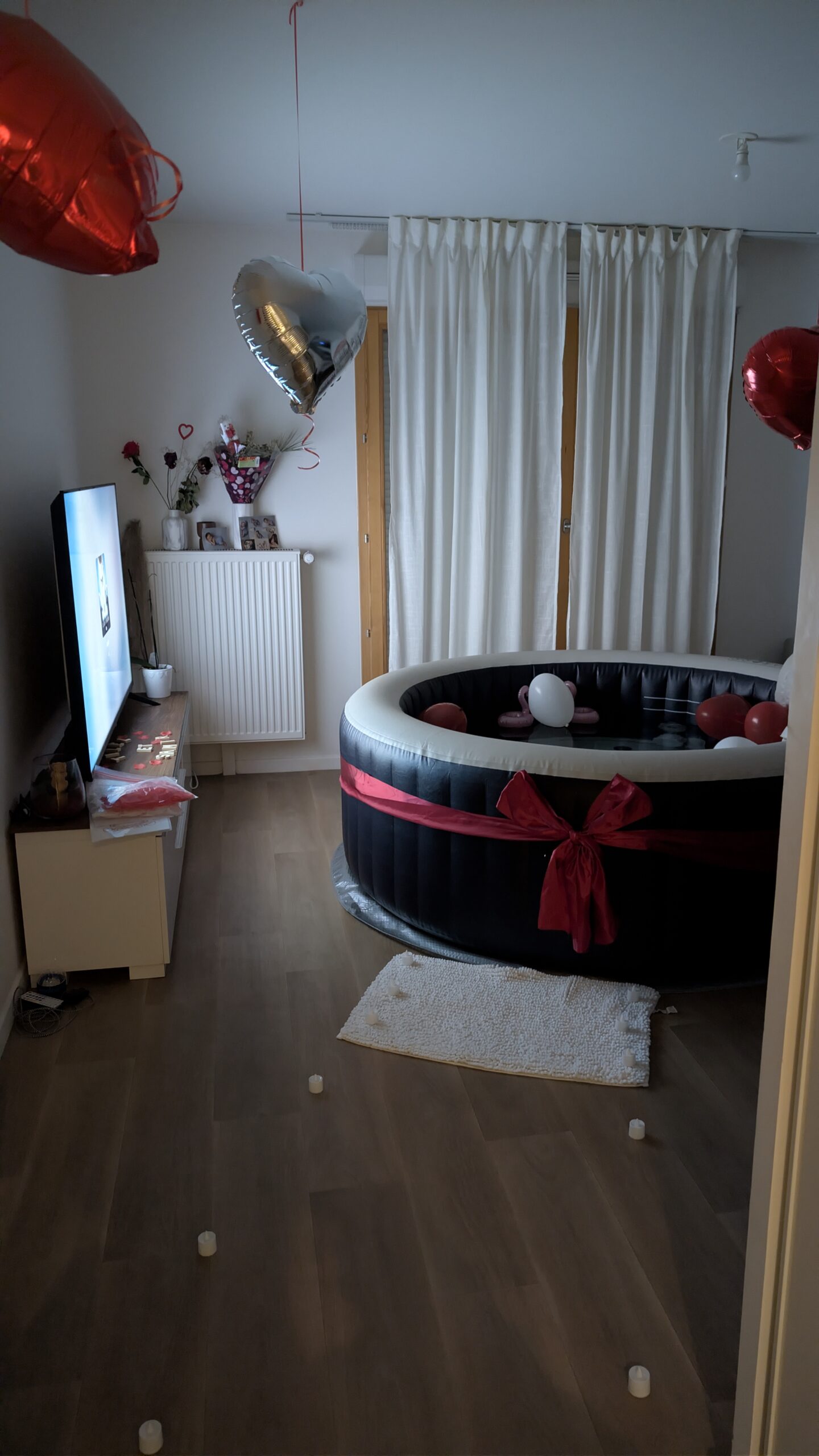 Jacuzzi installé pour un anniversaire à Villepinte